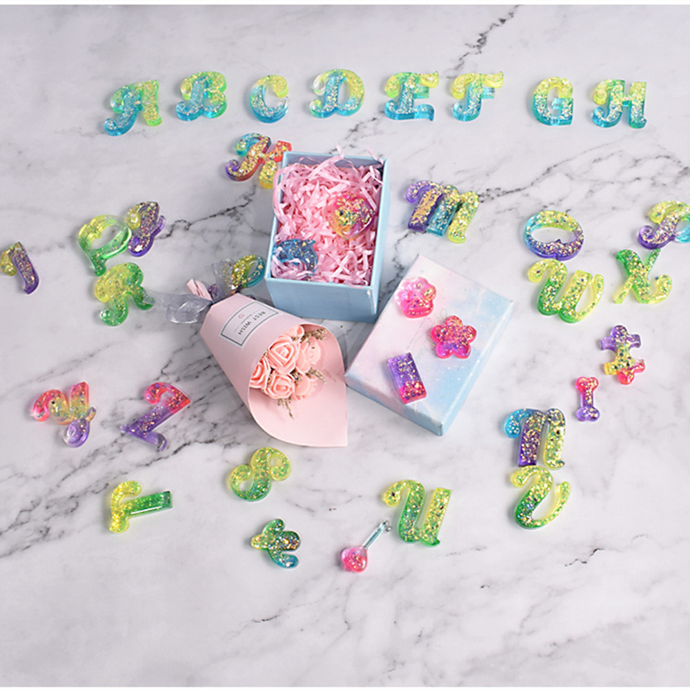 Alphabet Epoxy Resin Silicone  - огляд і ціна Resin Art Alphabet