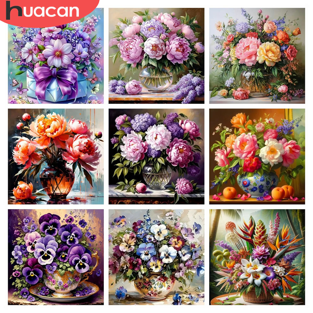 HUACAN 5D Diamond Mosaic Rose  - огляд і ціна Resin Art Wallpaper