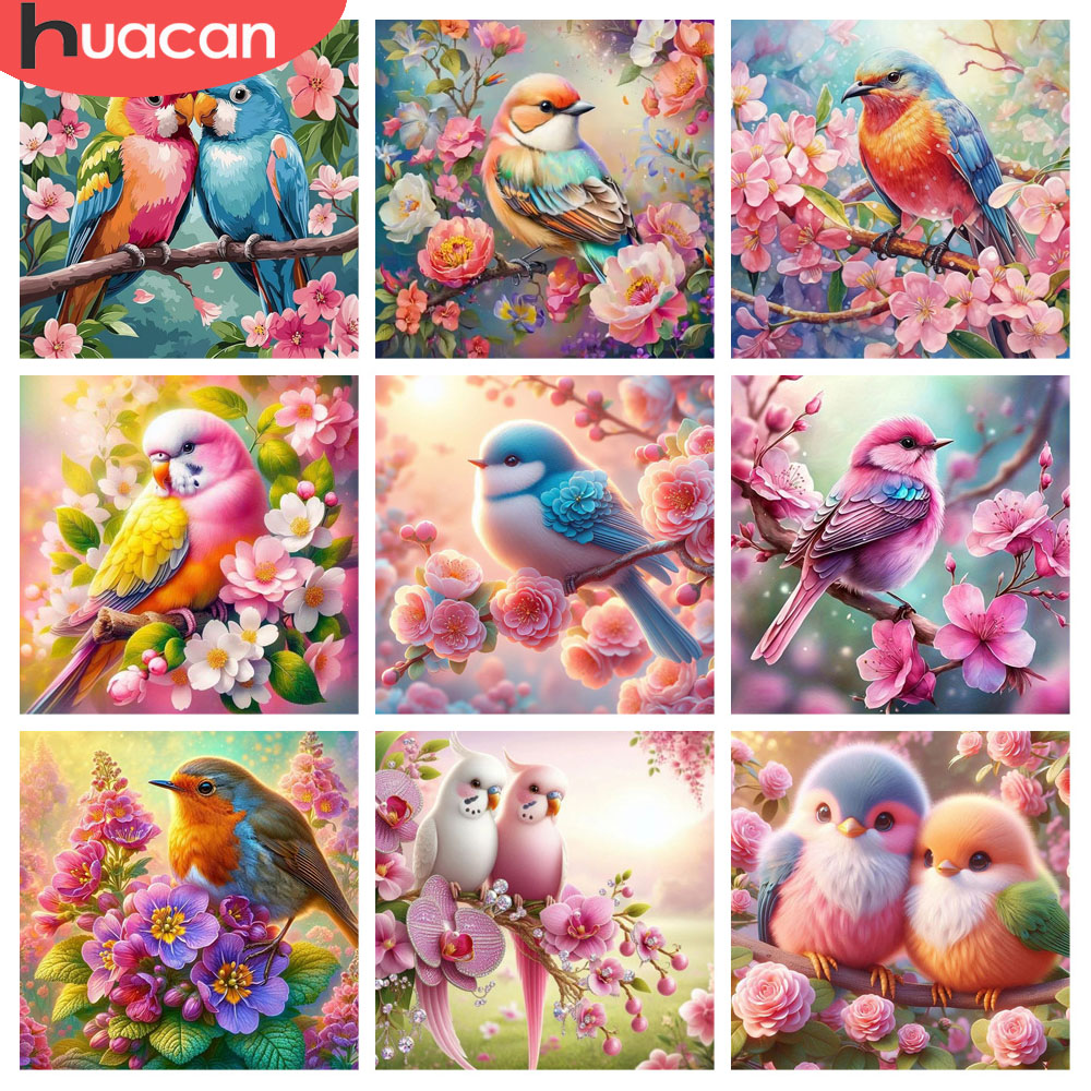HUACAN Diamond Painting Bird F - огляд і ціна Resin Art Rose