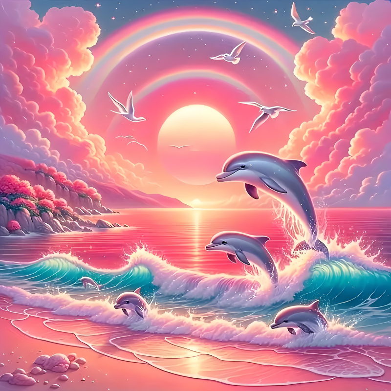 Diamond Painting Kit, Pink Sky - огляд і ціна Resin Art Work
