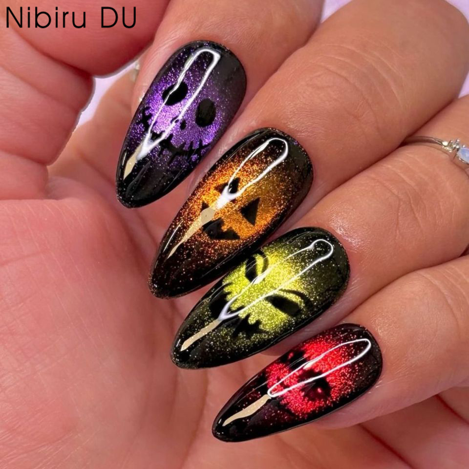 24pcs 2025 Halloween 3D Cat Ey - огляд і ціна Resin Art Case