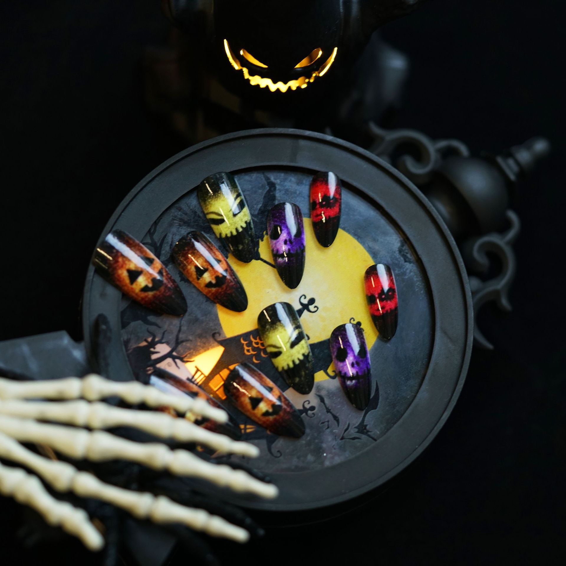 24pcs 2025 Halloween 3D Cat Ey - огляд і ціна Resin Art Case