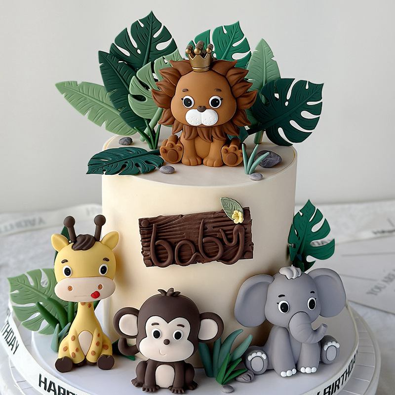 Jungle Safari Animal Doll Cake - огляд і ціна Resin Art Baby