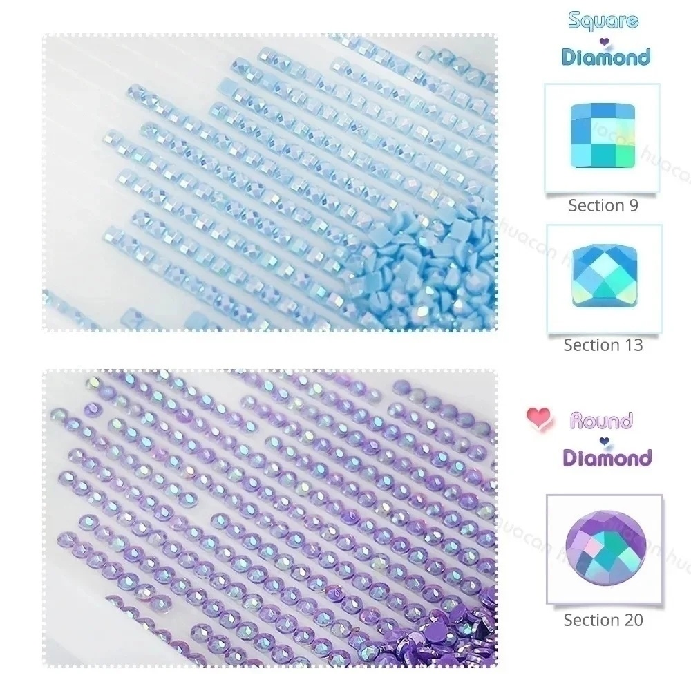 HUACAN Diamond Embroidery Witc - огляд і ціна Resin Art Wallpaper