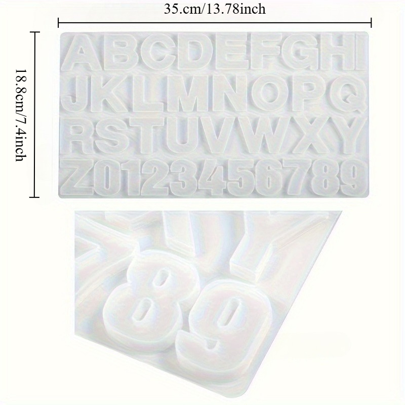 Letter A To Z Pendants Silicon - огляд і ціна Resin Art Alphabet