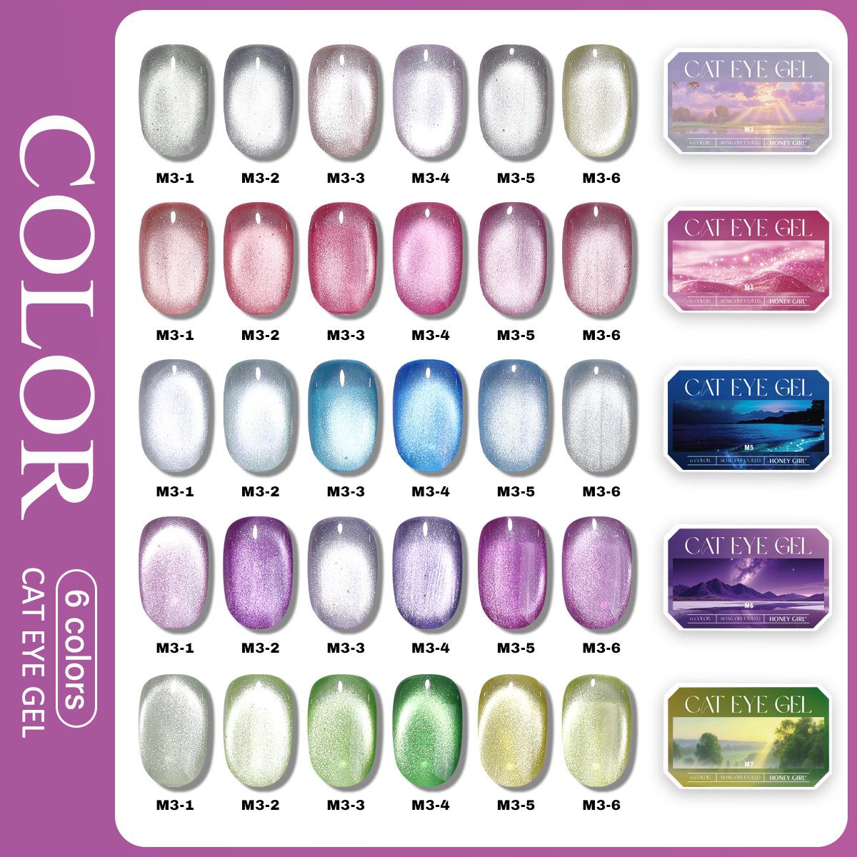 6 Grid Solid Cat Eye Gel Polis - огляд і ціна Resin Art Case