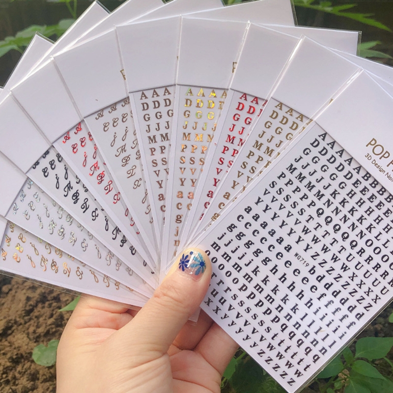 1PCS New English Alphabet Nail - огляд і ціна Resin Art Equipment