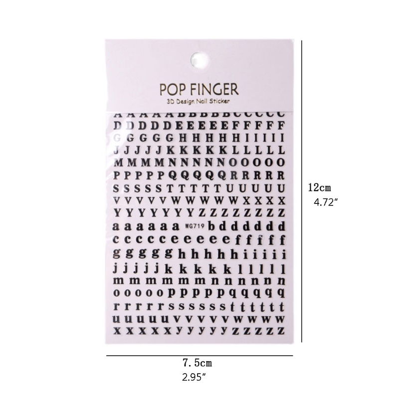 1PCS New English Alphabet Nail - огляд і ціна Resin Art Equipment