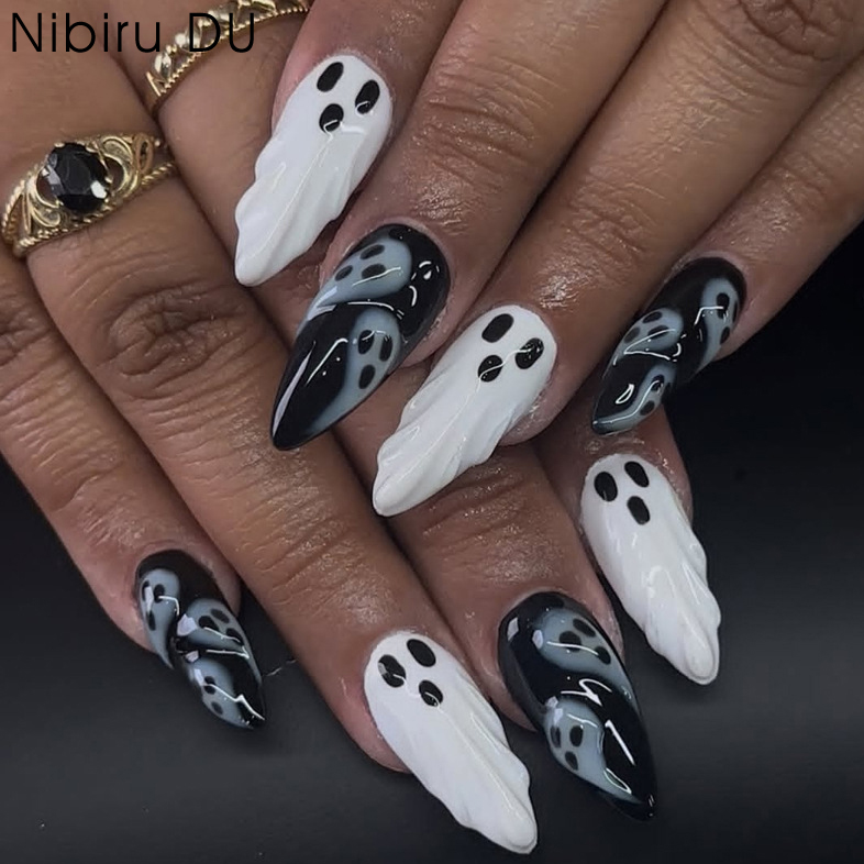 30pcs 2025 Halloween Almond Sh - огляд і ціна Resin Art Case