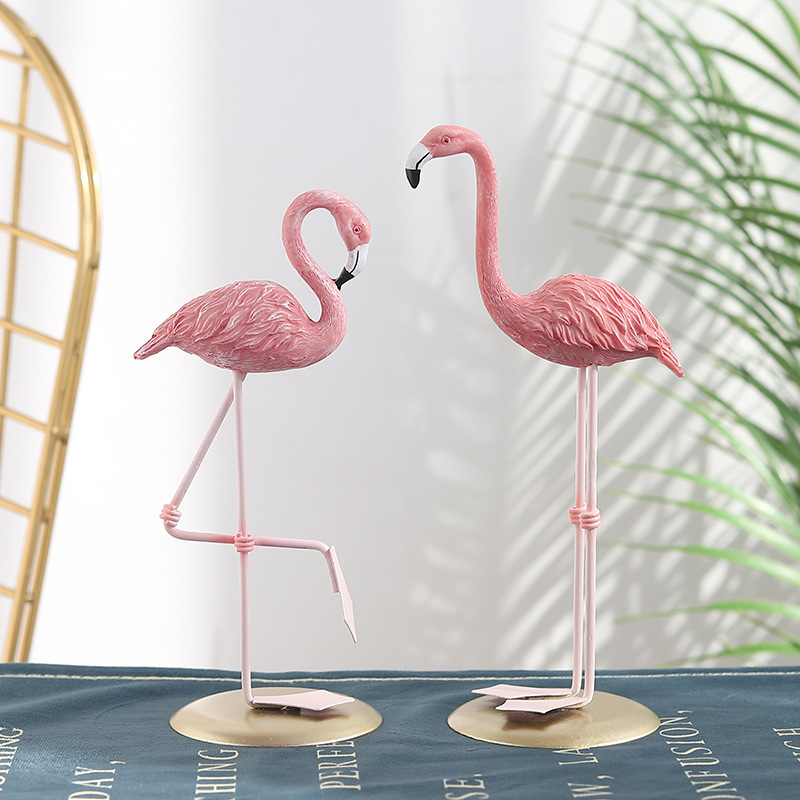 3PCS Pink Flamingo Figurines T - огляд і ціна Resin Art Wedding Gift