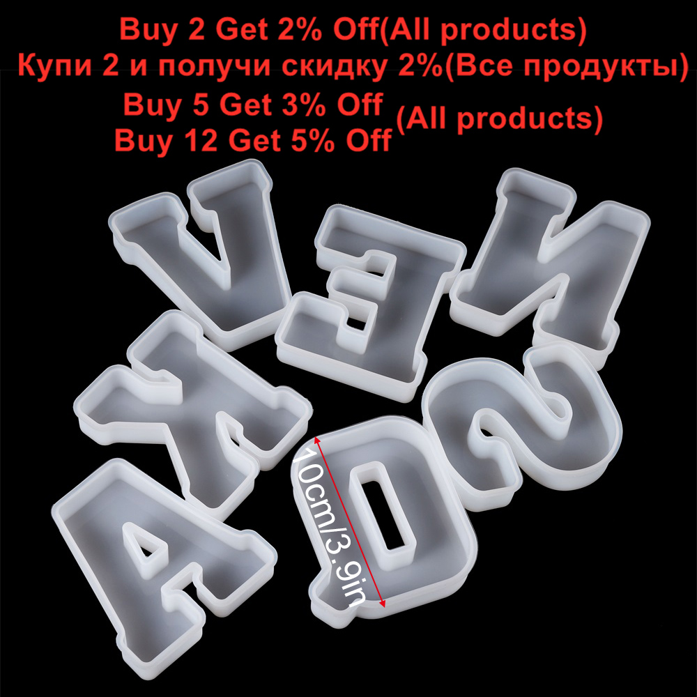 3Sizes A to Z Letter Silicone  - огляд і ціна Resin Art Alphabet