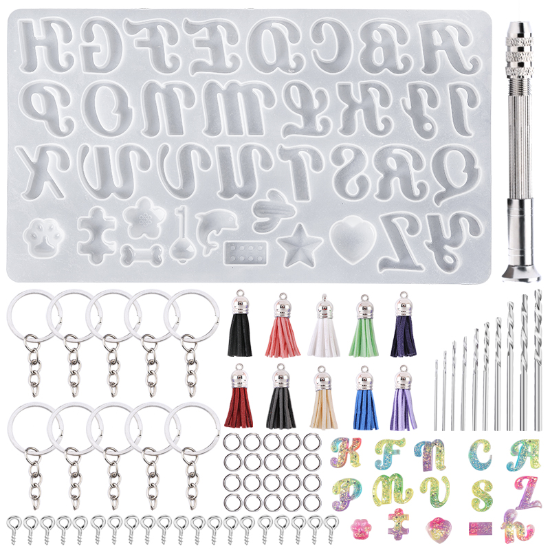 Alphabet Keychain Molds Alphab - огляд і ціна Resin Art Alphabet