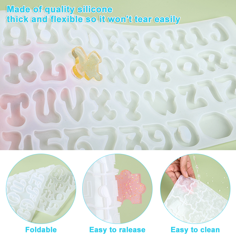 Alphabet Keychain Molds Alphab - огляд і ціна Resin Art Alphabet