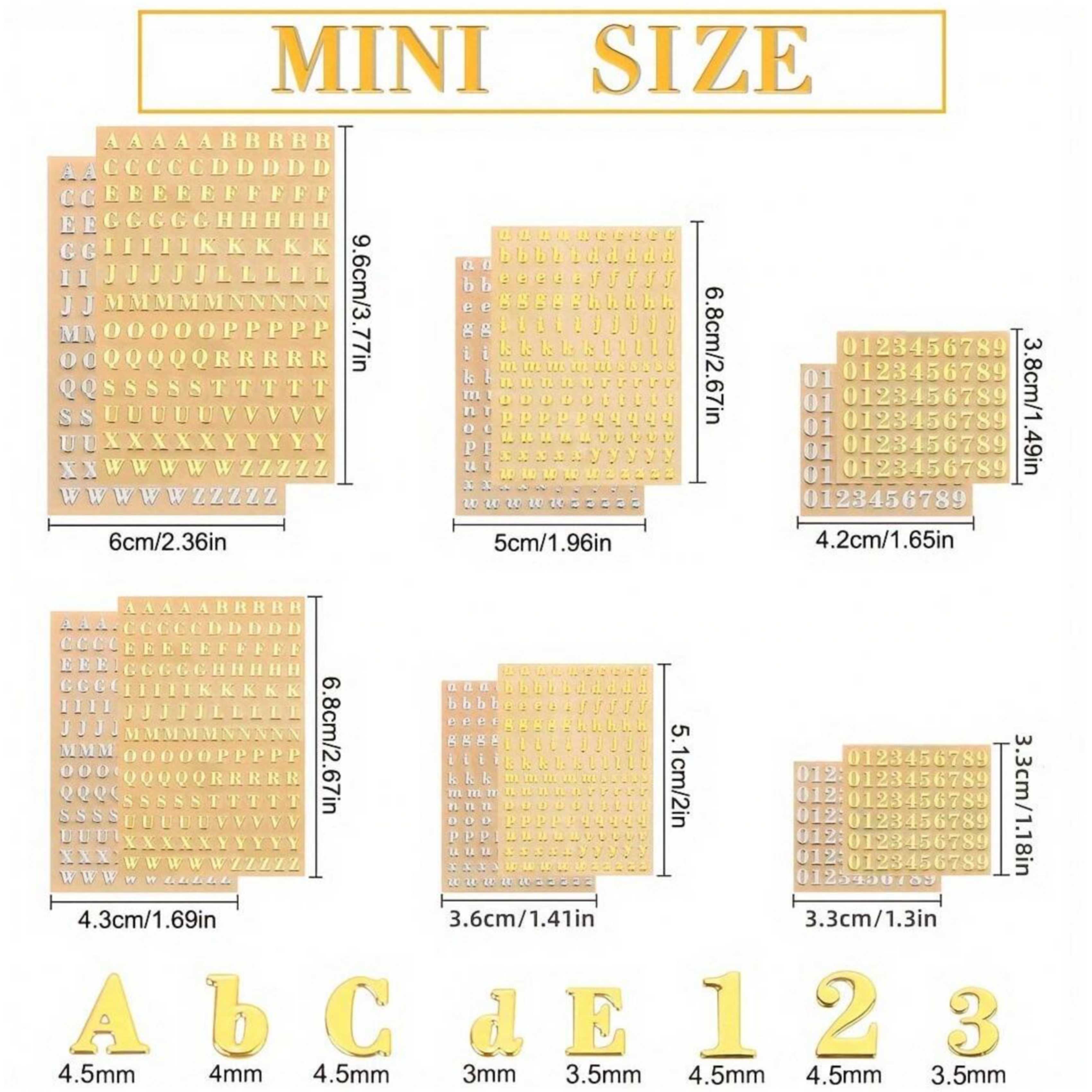 12 Letter Resin Stickers, Mini - огляд і ціна Resin Art Alphabet