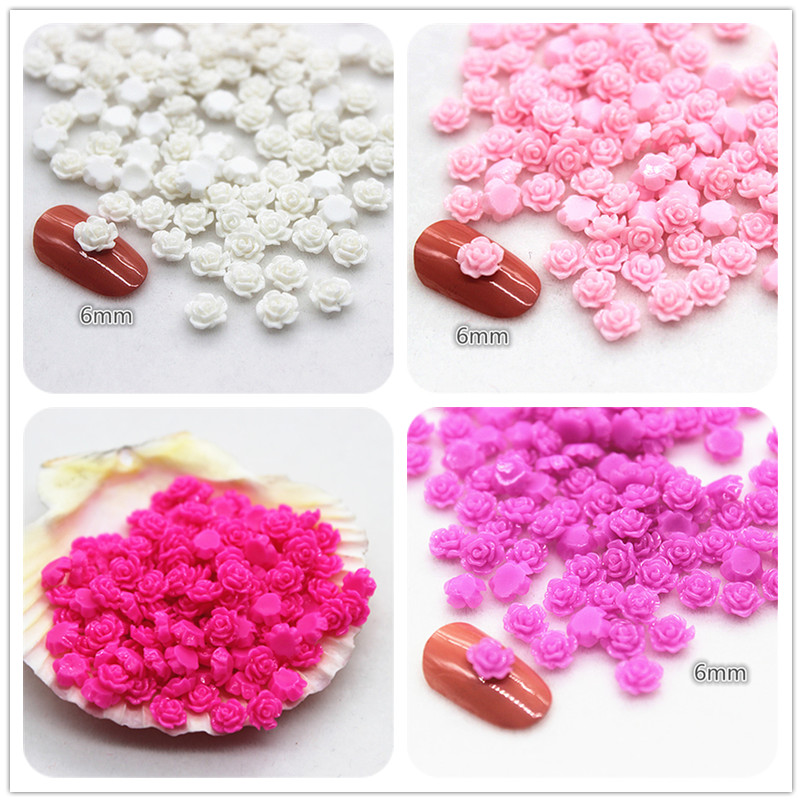 100pcs 6mm Resin Mini Rose Flo - огляд і ціна Resin Art Rose