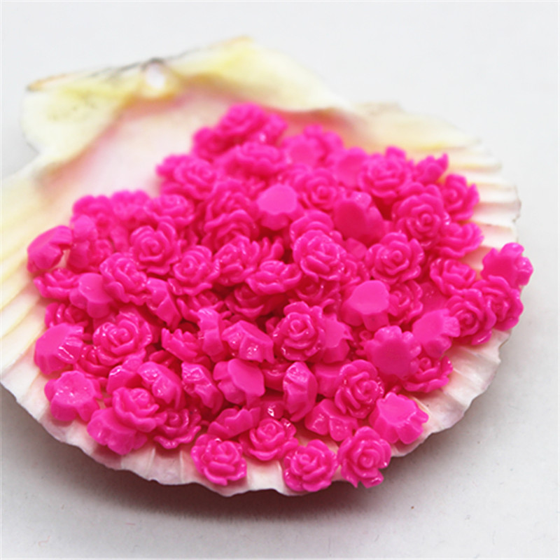 100pcs 6mm Resin Mini Rose Flo - огляд і ціна Resin Art Rose
