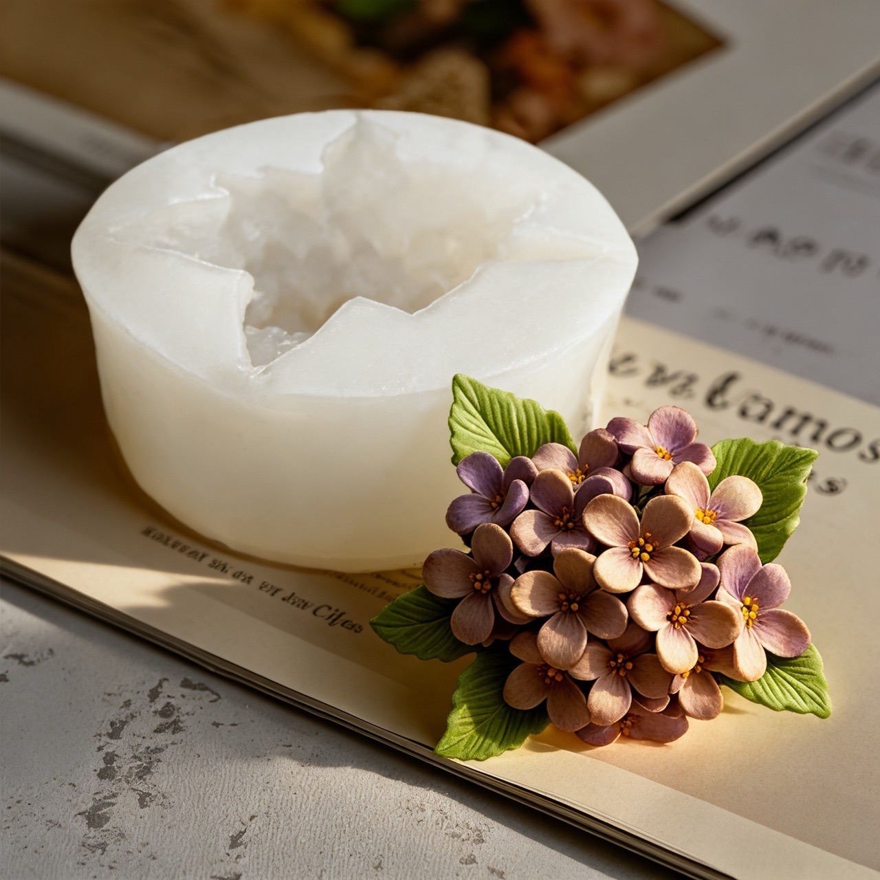 2-Piece 3D Rose and Lilac Sili - огляд і ціна Resin Art Wedding Gift