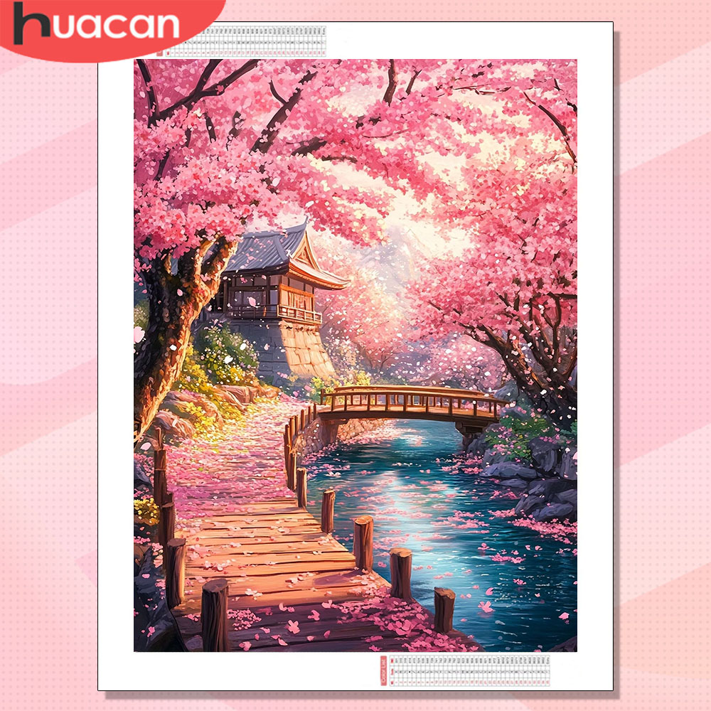HUACAN Diamond Art House Lands - огляд і ціна Resin Art Wallpaper