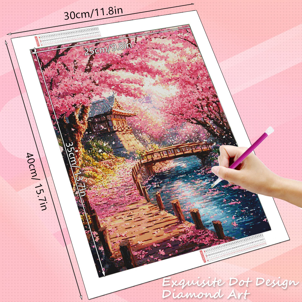 HUACAN Diamond Art House Lands - огляд і ціна Resin Art Wallpaper