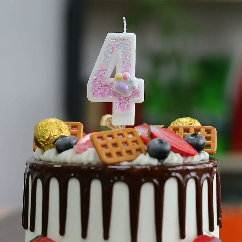 Creative Cute Cat Paw Cake Num - огляд і ціна Resin Art Alphabet