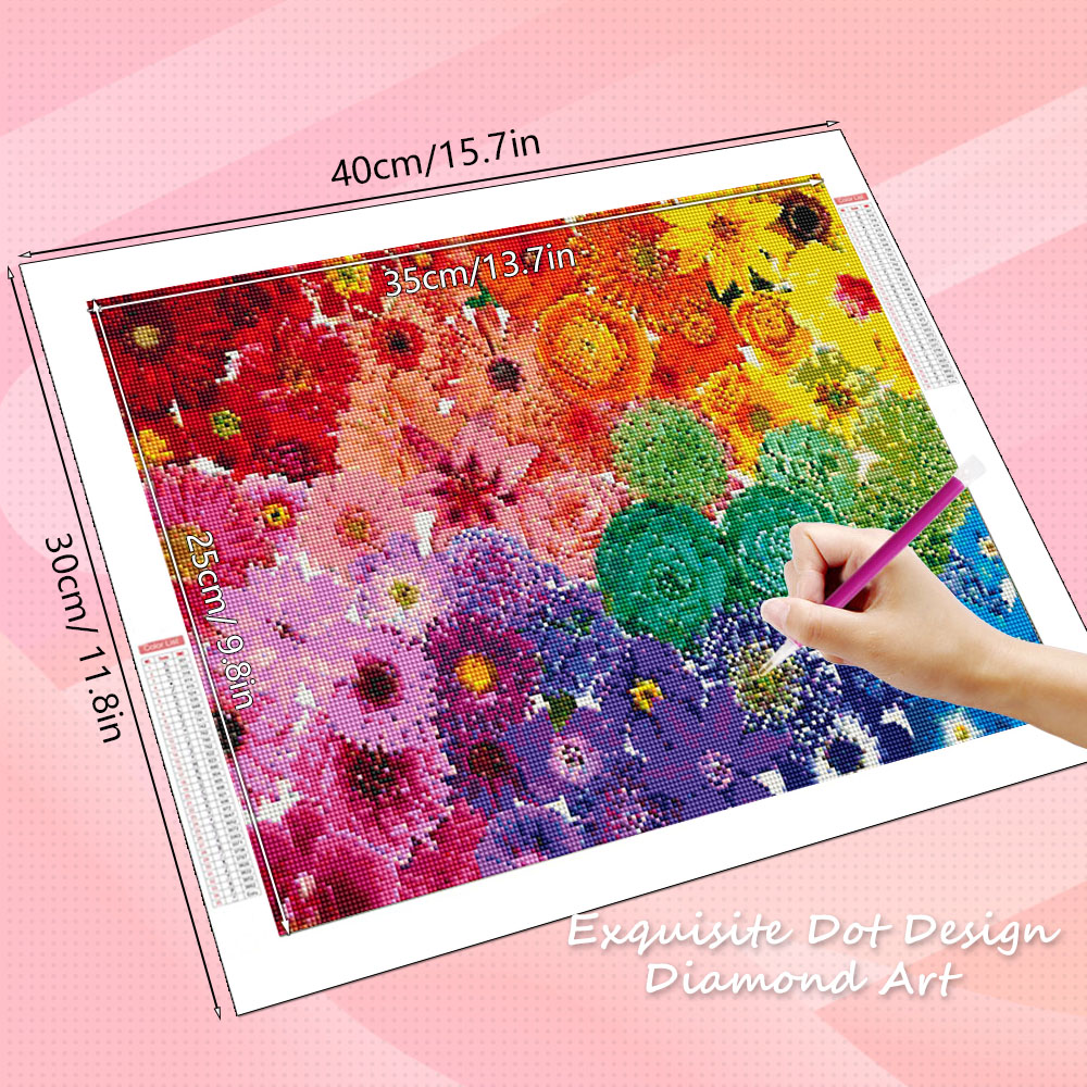 HUACAN Diamond Art Kits Flower - огляд і ціна Resin Art Rose