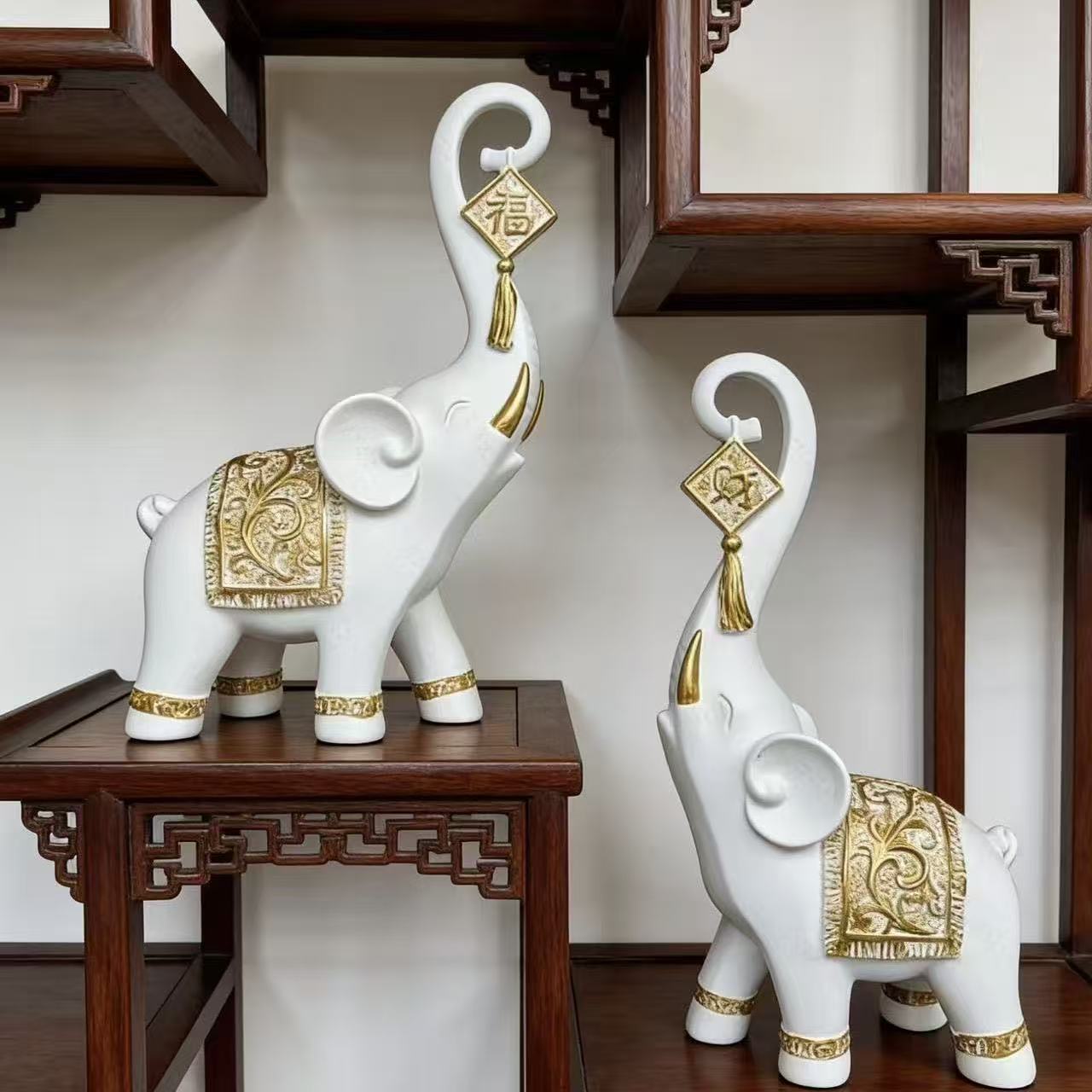 One Pair Chinese Style Lucky W - огляд і ціна Resin Art Wedding Gift