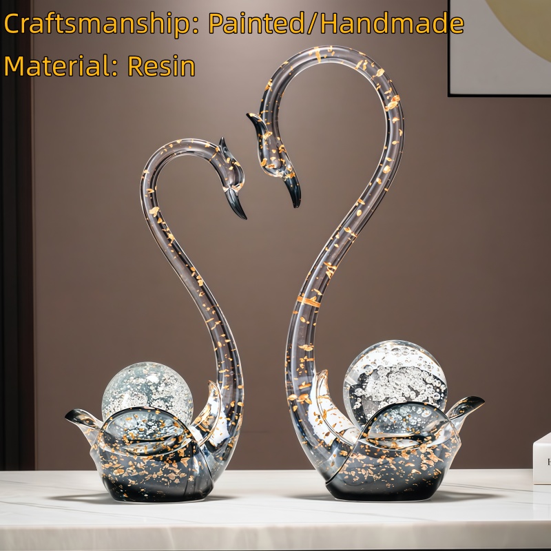 Luxury Resin Swan Figurine Cou - огляд і ціна Resin Art Wedding Gift