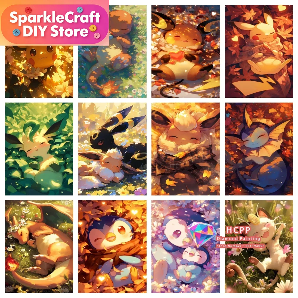 1pc frameless Cartoon Pokemon  - огляд і ціна Resin Art Work