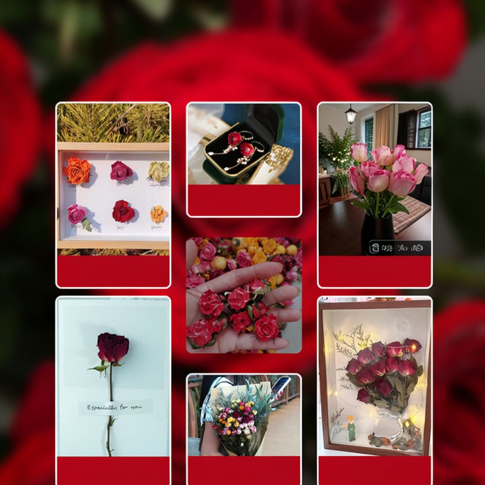 Natural Dried Rose Flower Bouq - огляд і ціна Resin Art Rose
